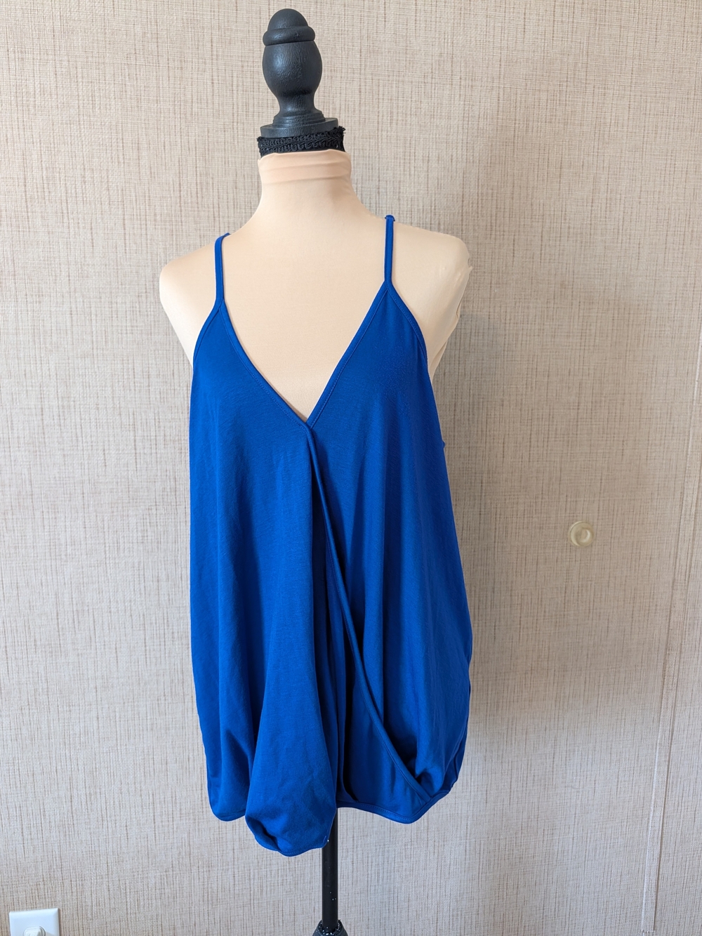 Flowy Royal Blue V-Neck Spaghetti Strap Camisole